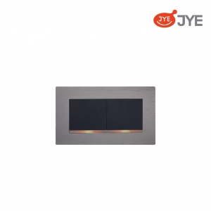 Công tắc 2 phím JY-N52522 MRG- Xám Gray