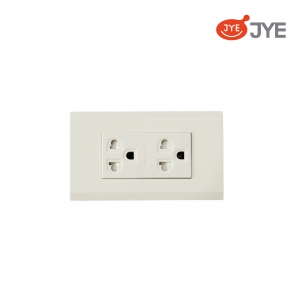 Ổ cắm đôi 3 chấu có tiếp địa JY-K1513-VDN