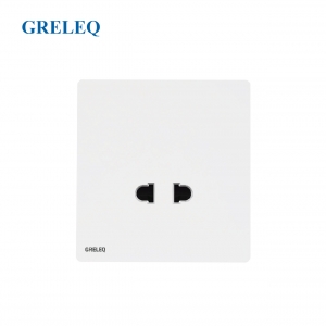 Bộ ổ cắm đơn 2 chấu C1-006S-W