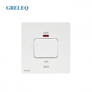 Bộ công tắc 20A kèm đèn Led C1-012SW-W