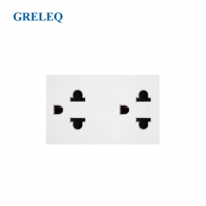 Ổ cắm đôi 3 chấu G2-007SA-W