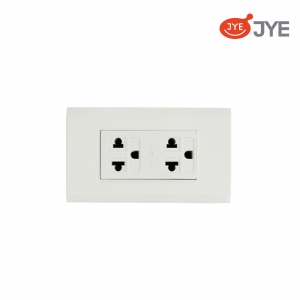 Ổ cắm đôi 3 chấu JY-1513 FS