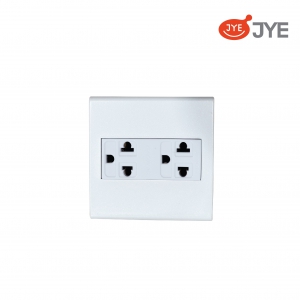 Ổ cắm đôi 3 chấu (8*8) JY-1513 FS