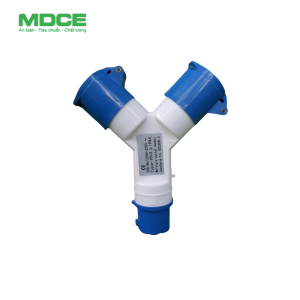 MD1012-Ổ cắm chia 2 công nghiệp 16A-240V-2P+E-IP44