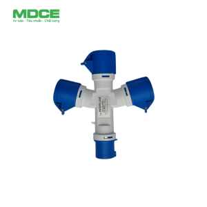 MD1013-Ổ cắm chia 3 công nghiệp 16A-240V-2P+E-IP44