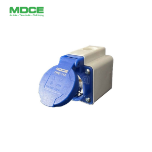 MD112 - Ổ cắm 2 chân 16A-240V-2P+E-IP44