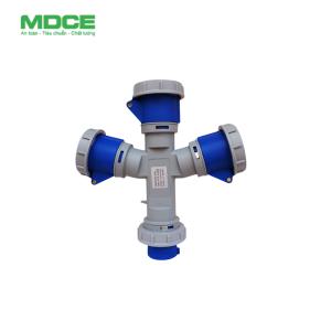 MDP10132-Ổ cắm chia 3 công nghiệp 16A-220V-240V-2P+E-IP67