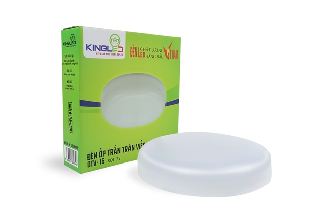Đèn LED Ốp Trần KingLED Tràn Viền 16W