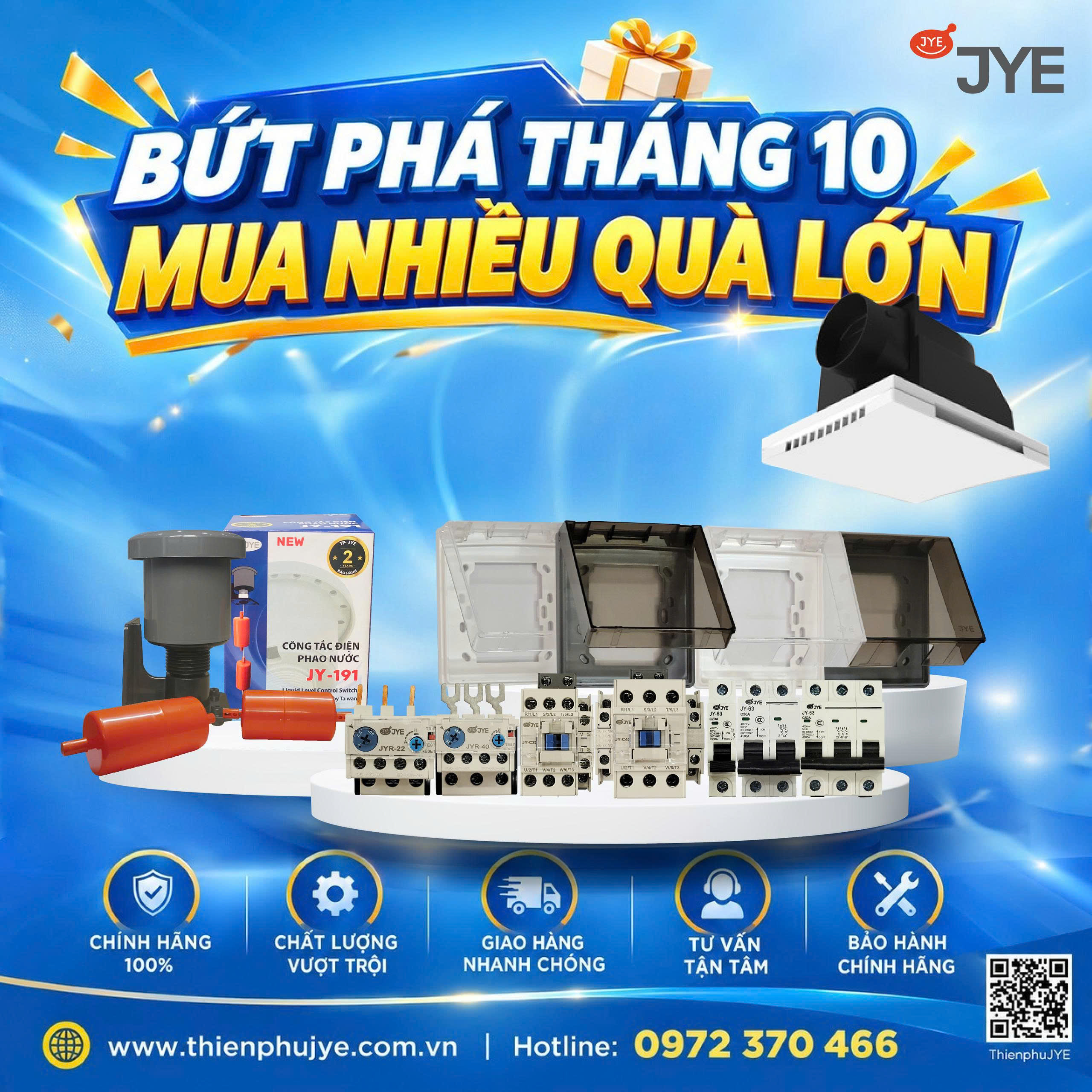 CTKM T10/2026 – MUA NHIỀU, QUÀ LỚN CÙNG THIÊN PHÚ JYE