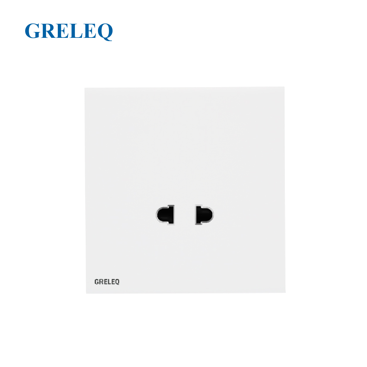 Bộ ổ cắm đơn 2 chấu C9-006S-W