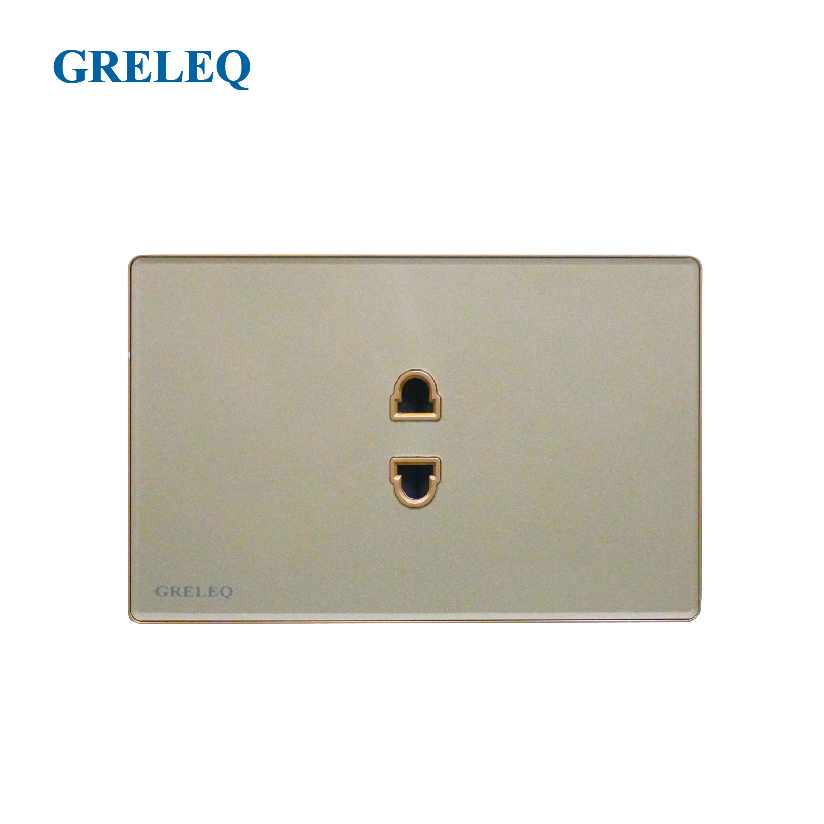 Bộ ổ cắm đơn 2 chấu G8-006S-GD