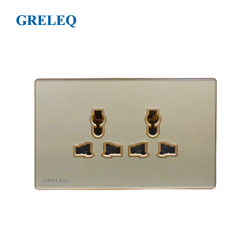 Bộ ổ cắm đôi đa năng G8-009S-GD