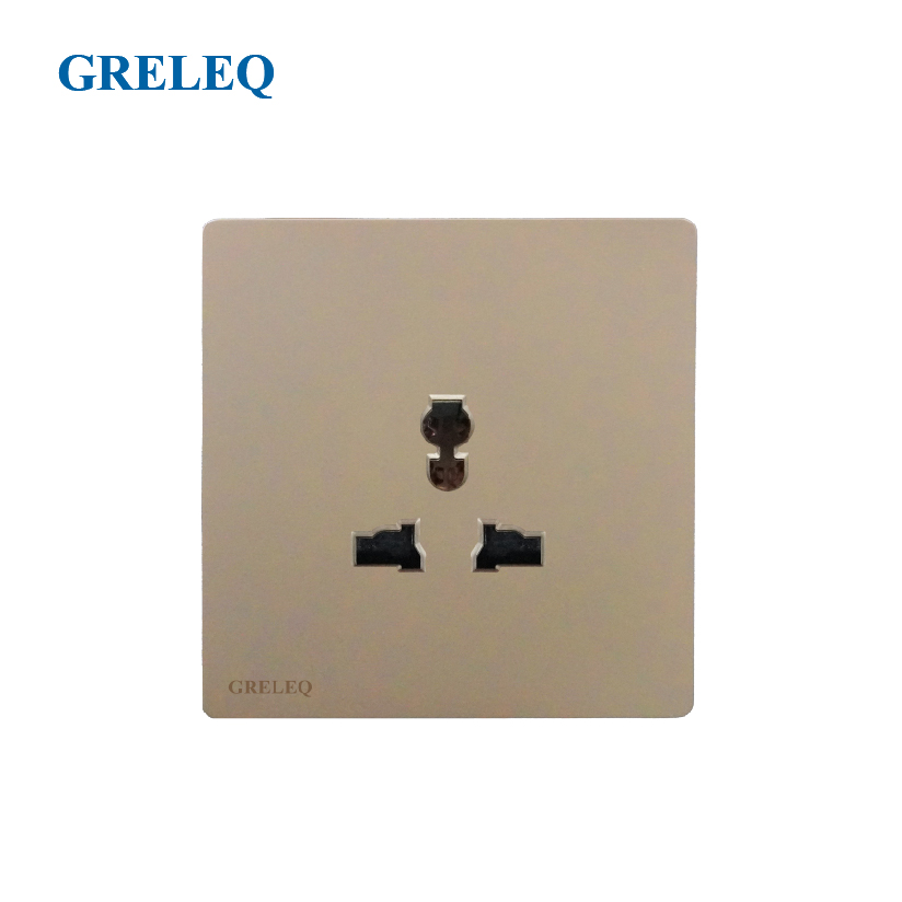 Bộ ổ cắm đơn đa năng T6-008S-GD