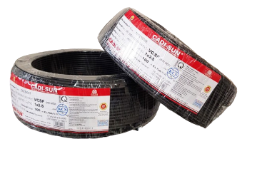 Dây đơn mềm 1x2.5 đen Cadisun